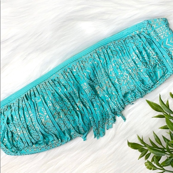 XHILARATION— Turquoise Strapless Bikini Top - Picture 1 of 6